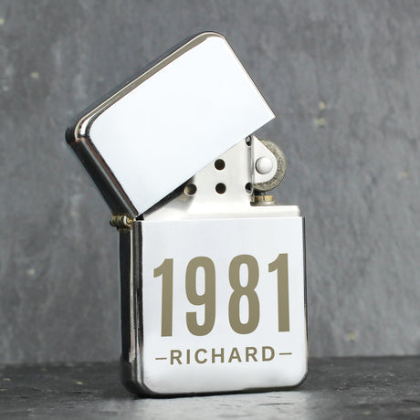 Personalised Date & Name Lighter: 3 - Smoking Accessories By Gift Moments