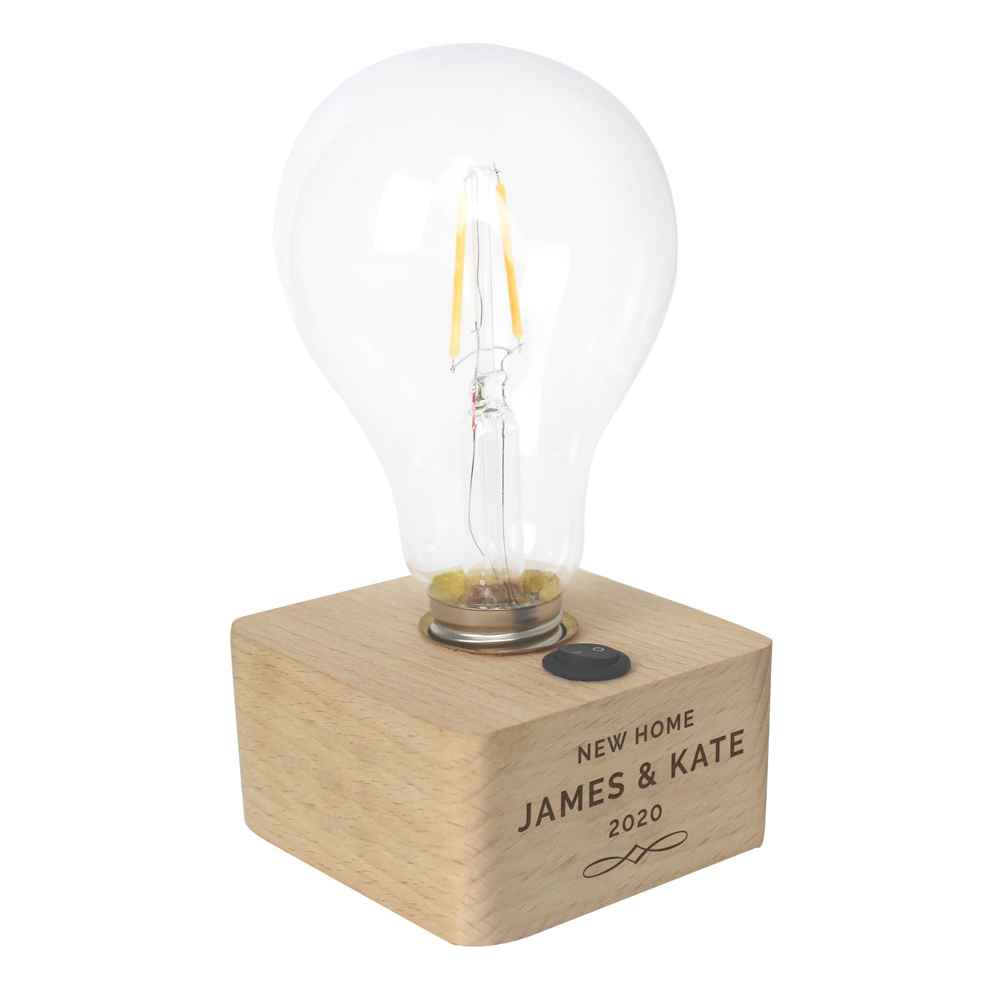 Personalised Decorative LED Bulb Table Lamp: 5 - LED Lighting By Gift Moments