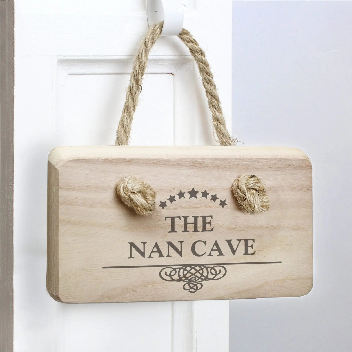 Personalised Wooden Swirl Sign: 2 - Signs & Plaques By Gift Moments