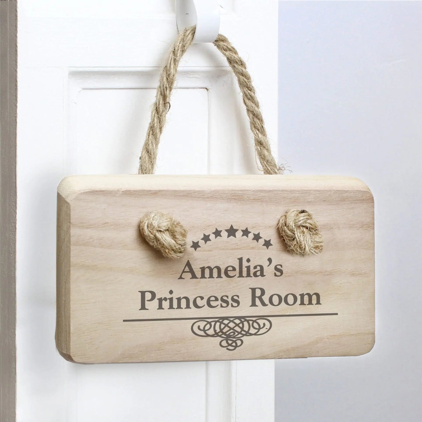 Personalised Decorative Swirl Wooden Sign: 3 - Signs & Plaques By Gift Moments