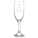 Personalised Decorative Wedding Bride Glass Flute: 4 - Champagne Flutes By Gift Moments