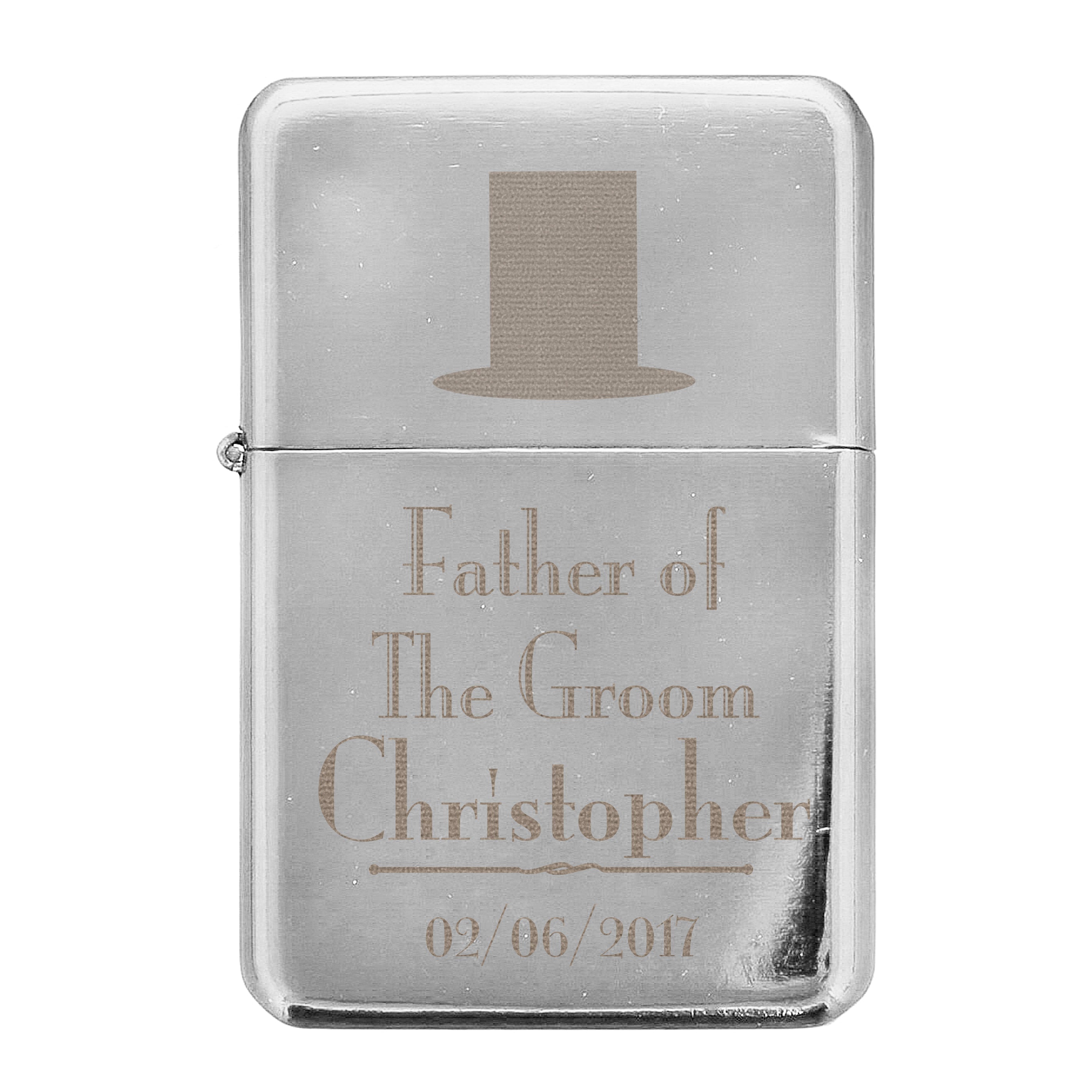 Personalised Decorative Wedding Father of the Groom Lighter - Shop Smoking Accessories At Gift Moments - 2