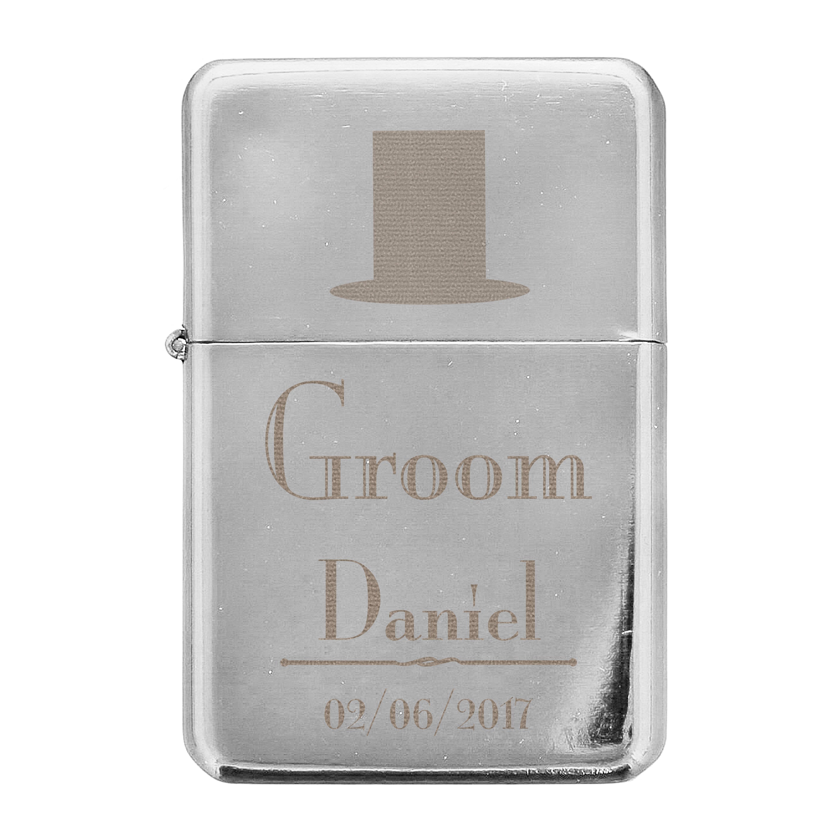 Personalised Decorative Wedding Groom Lighter - Shop Smoking Accessories At Gift Moments - 2