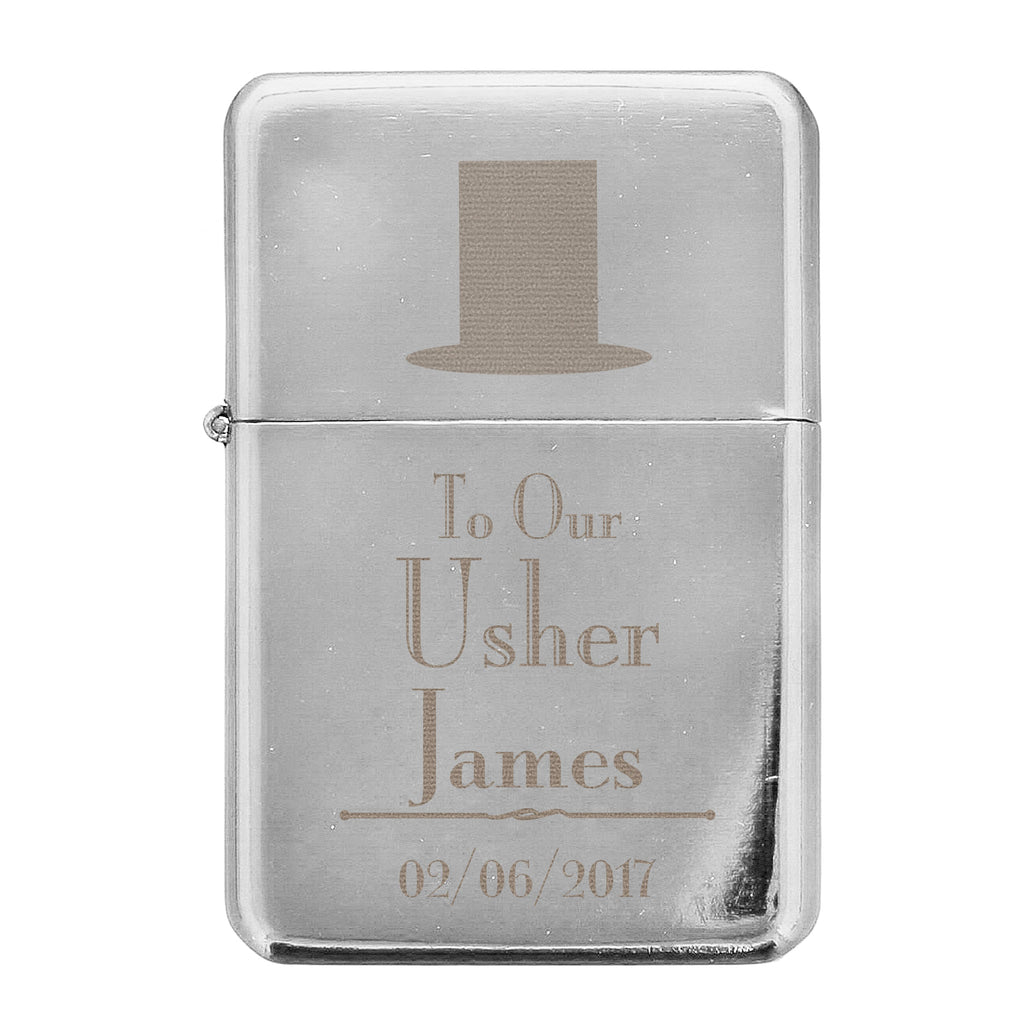 Personalised Decorative Wedding Usher Lighter - Shop Smoking Accessories At Gift Moments - 2