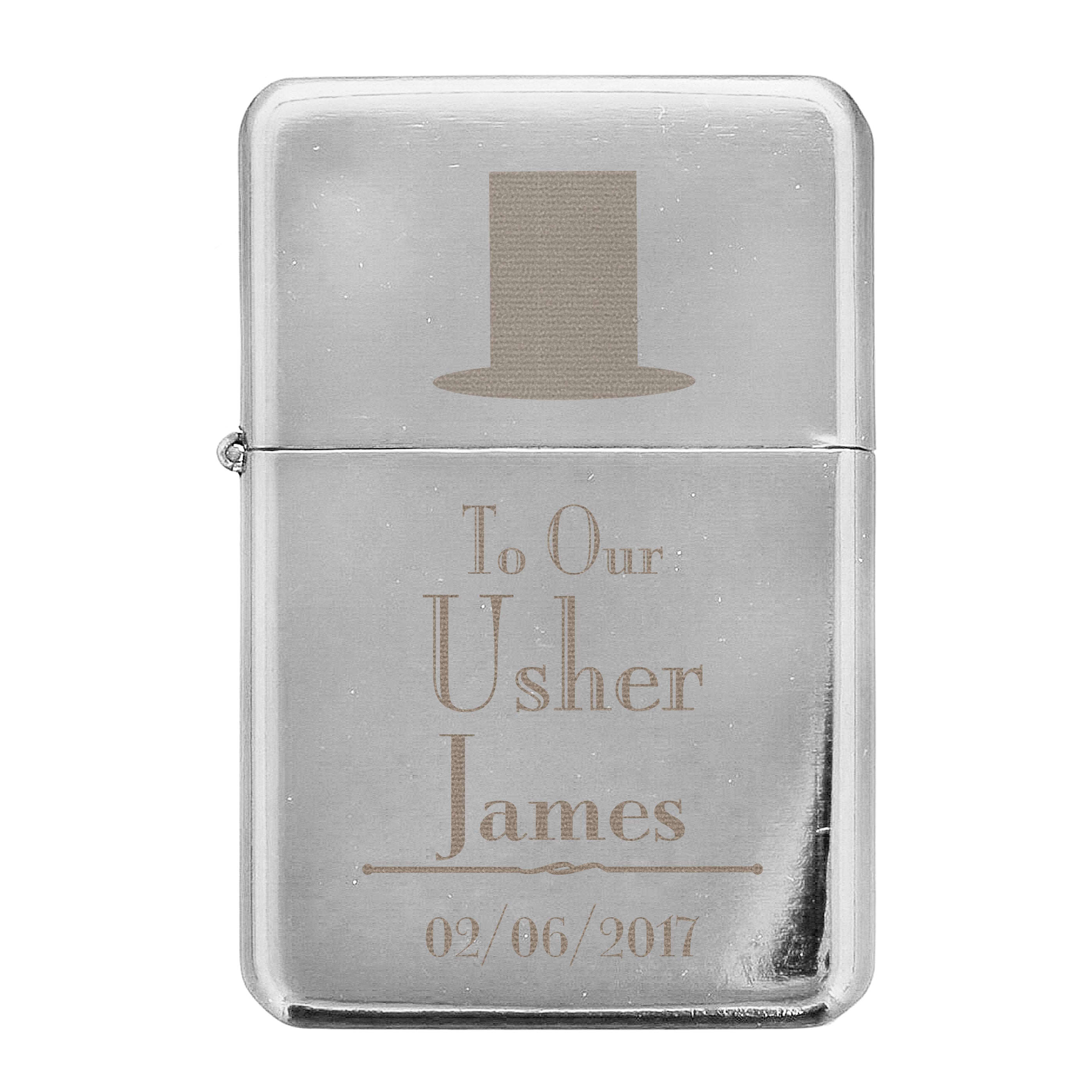 Personalised Decorative Wedding Usher Lighter - Shop Smoking Accessories At Gift Moments - 2