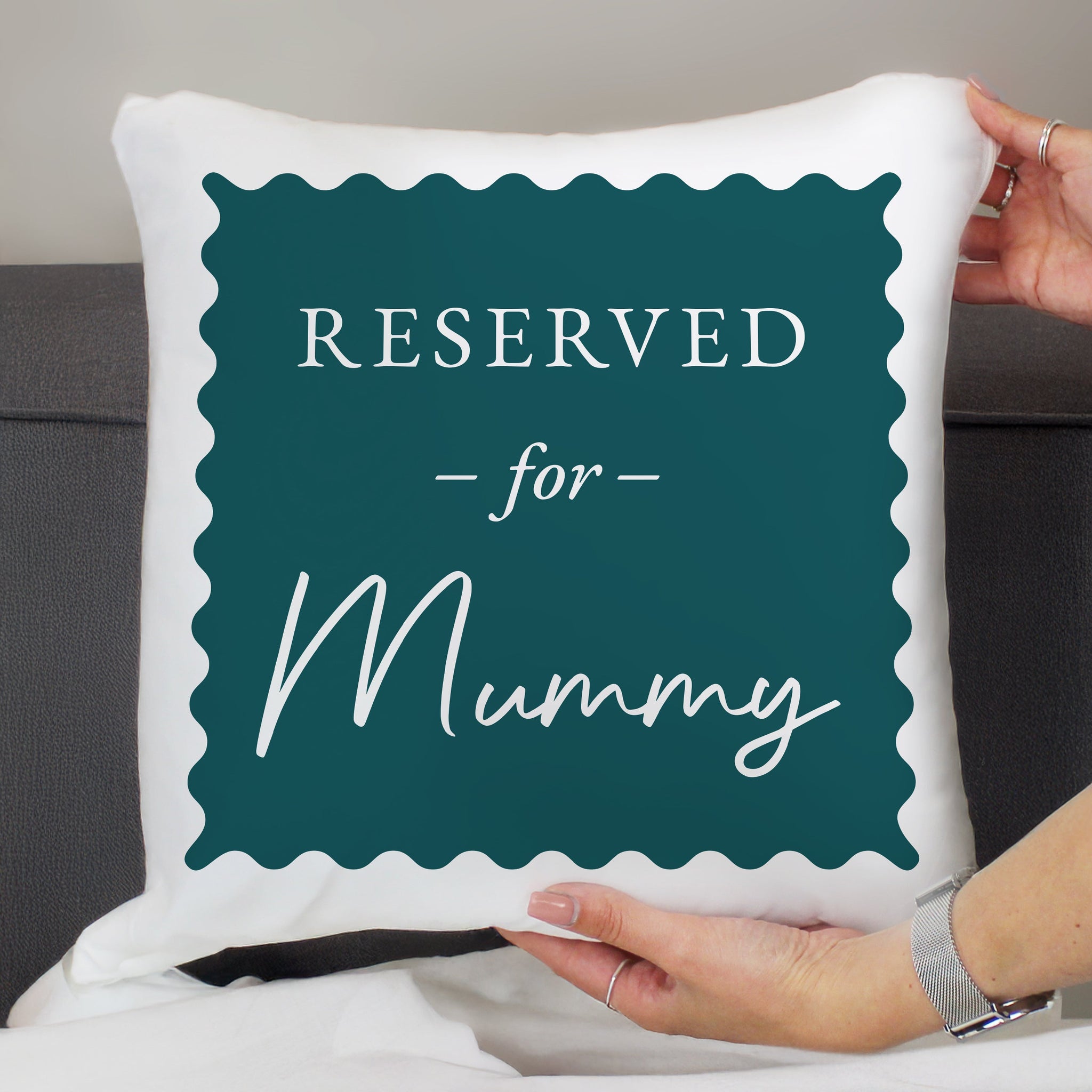 Personalised Deep Teal Reserved For Cushion: 2 - Cushions By Gift Moments