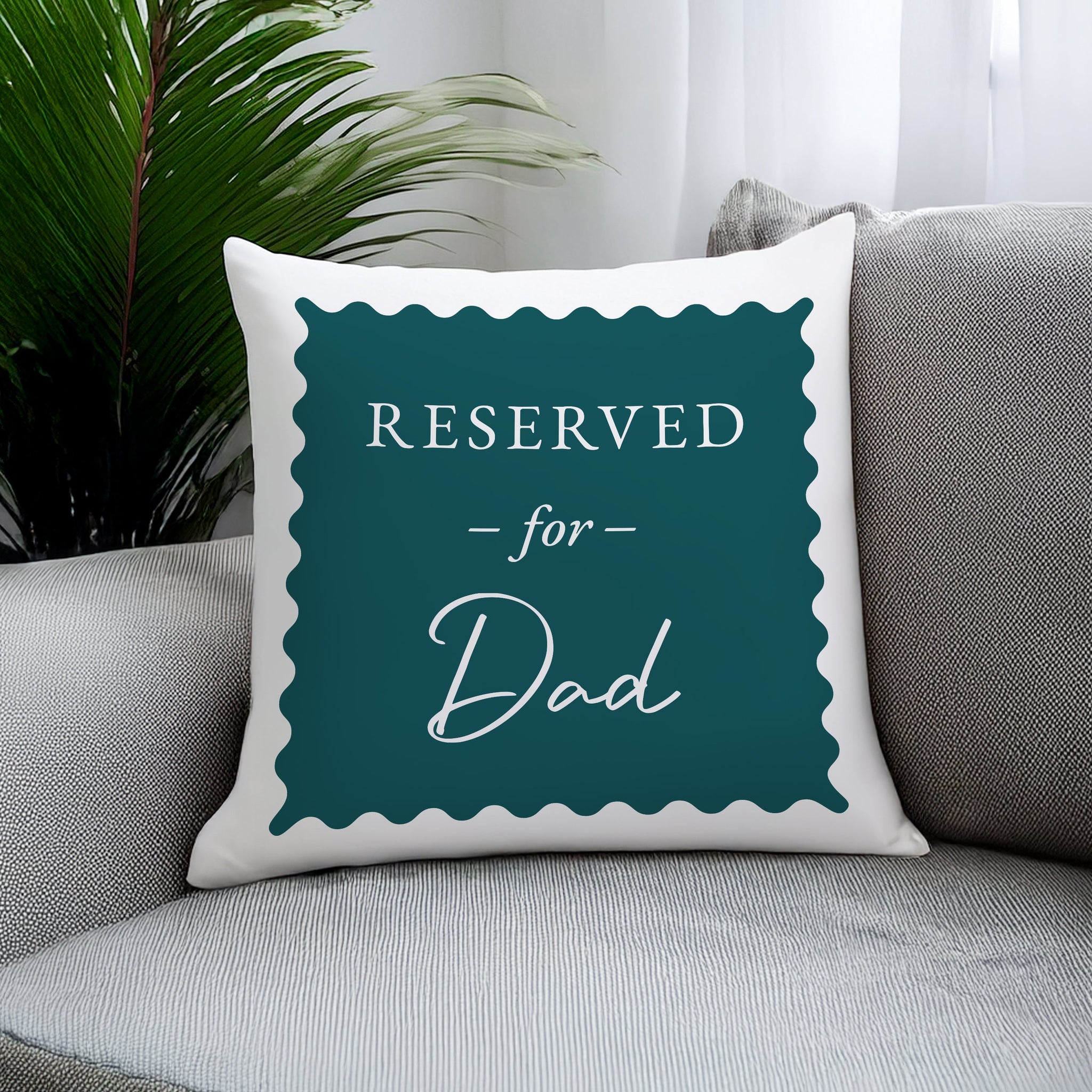 Personalised Deep Teal Reserved For Cushion: 3 - Cushions By Gift Moments