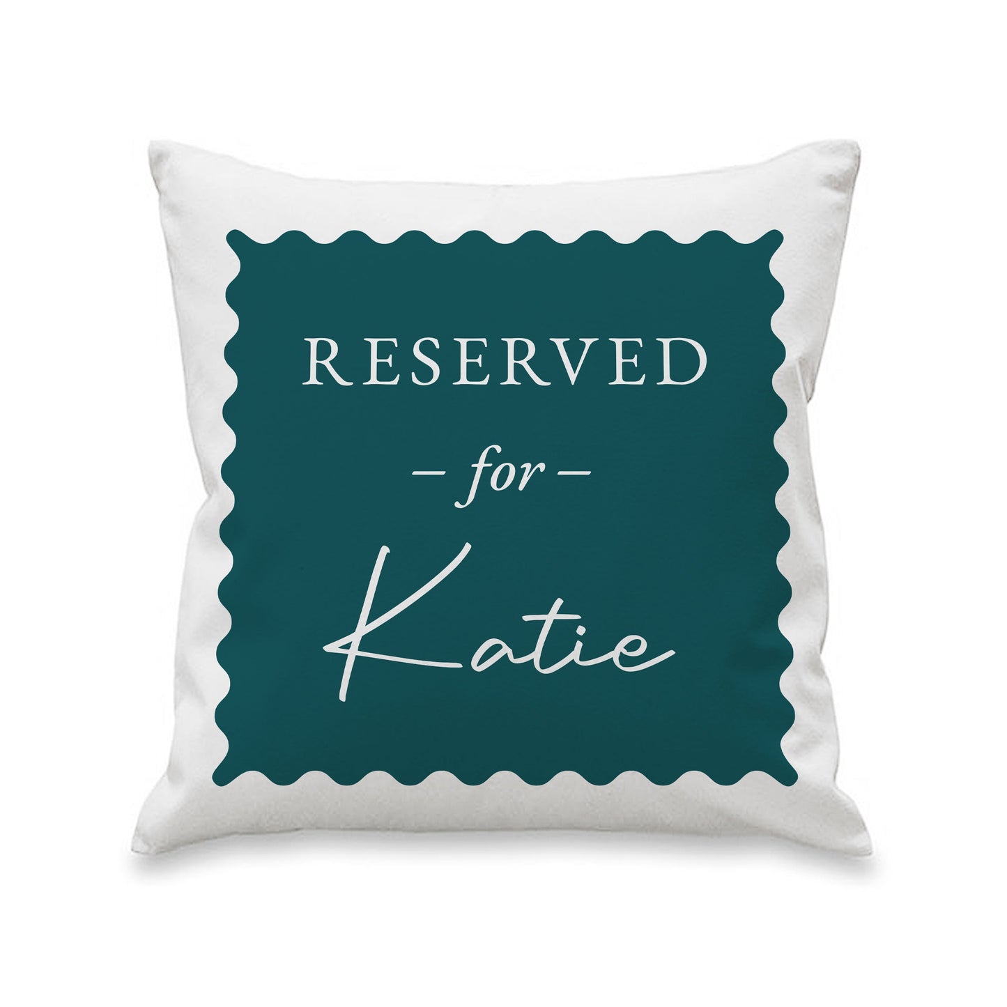 Personalised Deep Teal Reserved For Cushion: 4 - Cushions By Gift Moments