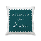 Personalised Deep Teal Reserved For Cushion: 4 - Cushions By Gift Moments