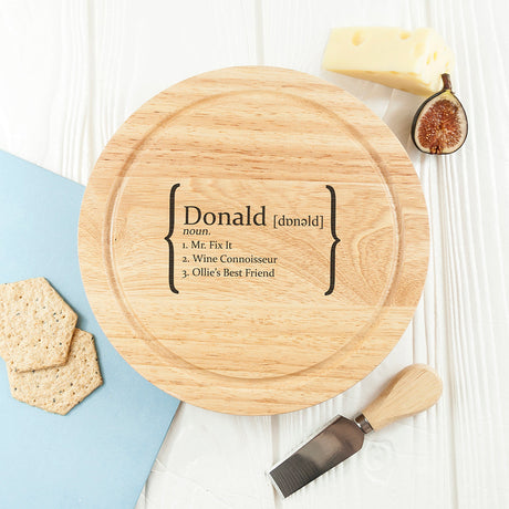 Personalised Your Definition Cheese Board Set: 5 Cheese Boards By Gift Moments