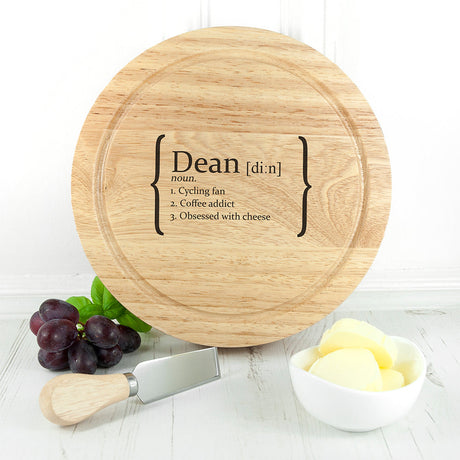 Personalised Your Definition Cheese Board Set: 4 Cheese Boards By Gift Moments