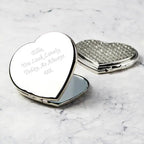 Personalised Diamante Heart Compact Mirror - Shop Compact Mirrors At Gift Moments - 5