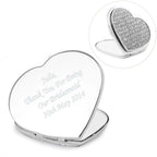Personalised Diamante Heart Compact Mirror - Shop Compact Mirrors At Gift Moments - 7