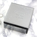 Personalised Diamante Name & Message Glass Trinket Box - Shop Trinket Boxes At Gift Moments - 4