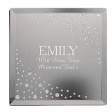 Personalised Diamante Name & Message Glass Trinket Box: 6 - Trinket Boxes By Gift Moments