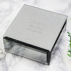 Personalised Diamante Name & Message Glass Trinket Box - Shop Trinket Boxes At Gift Moments - 2