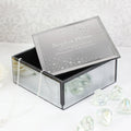 Personalised Diamante Name & Message Glass Trinket Box - Shop Trinket Boxes At Gift Moments - 1