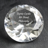 Personalised Diamond Paperweight: 1 - Paperweights By Gift Moments