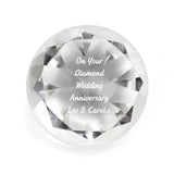Personalised Diamond Paperweight: 2 - Paperweights By Gift Moments