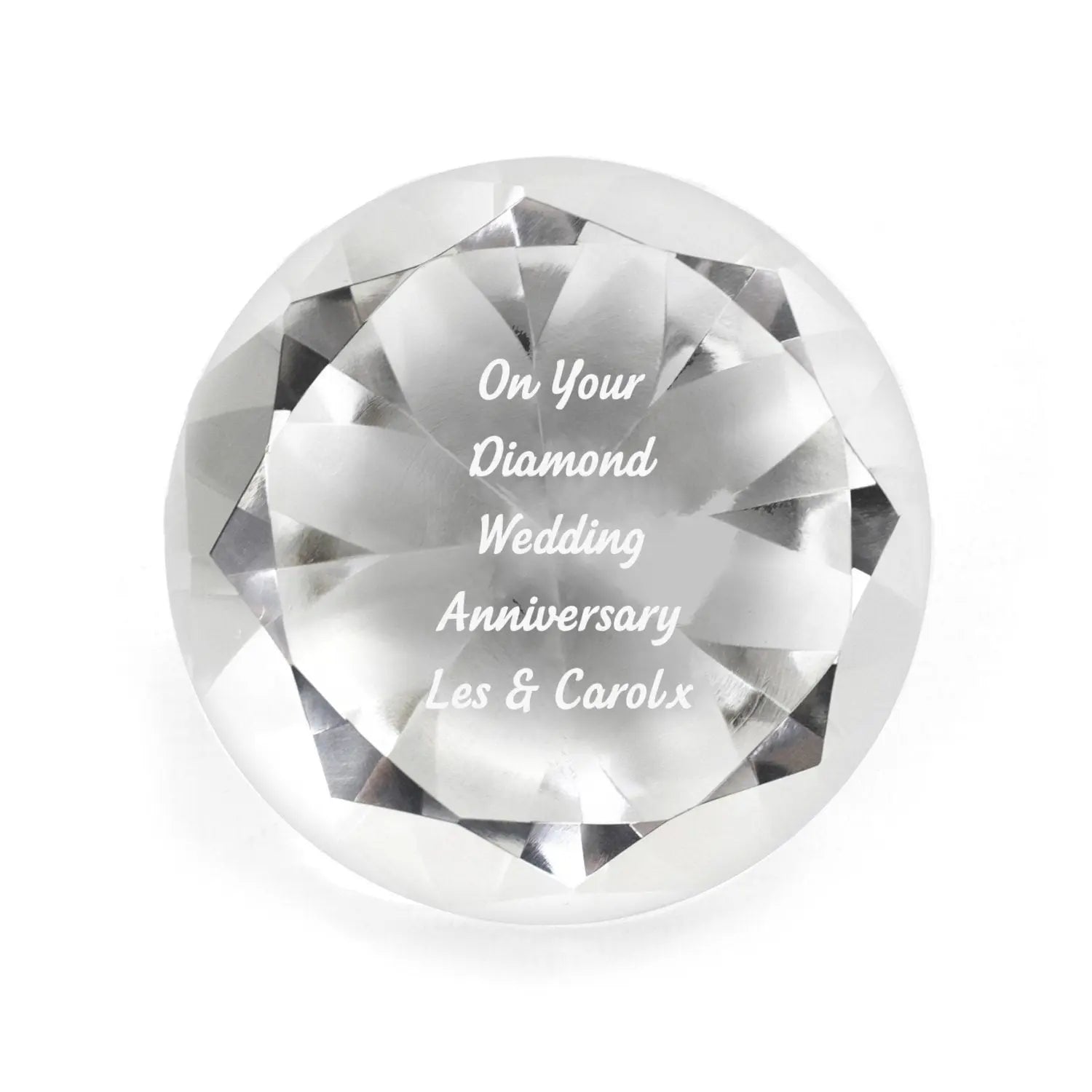 Personalised Diamond Paperweight - Shop Paperweights At Gift Moments - 2