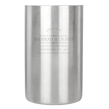 Personalised Diamond Wine Cooler: 3 - Barware By Gift Moments
