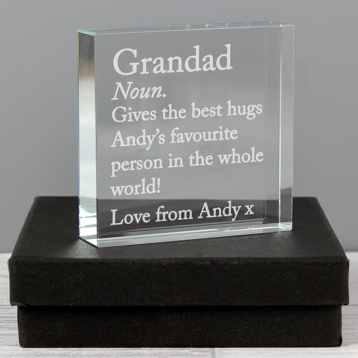 Personalised Dictionary Definition Crystal Token: 4 - Crystal Tokens By Gift Moments