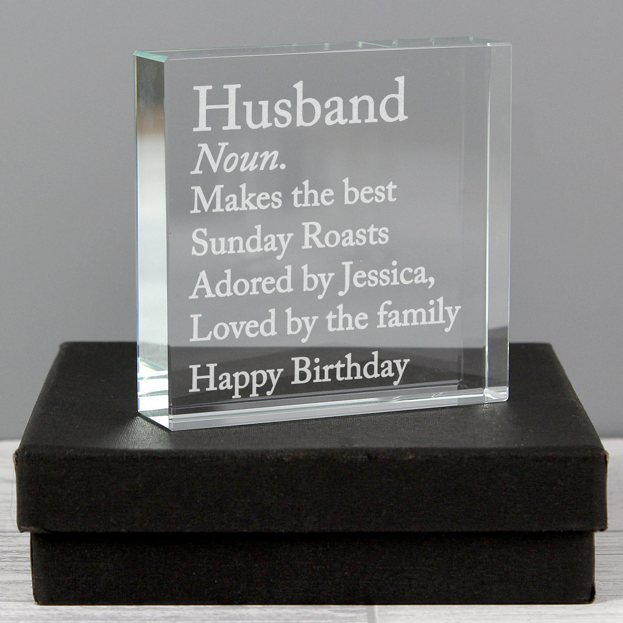 Personalised Dictionary Definition Crystal Token: 1 - Crystal Tokens By Gift Moments