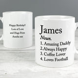 Personalised Dictionary Definition Mug: 2 - Mugs By Gift Moments
