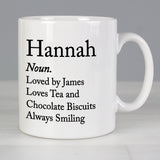 Personalised Dictionary Definition Mug: 4 - Mugs By Gift Moments