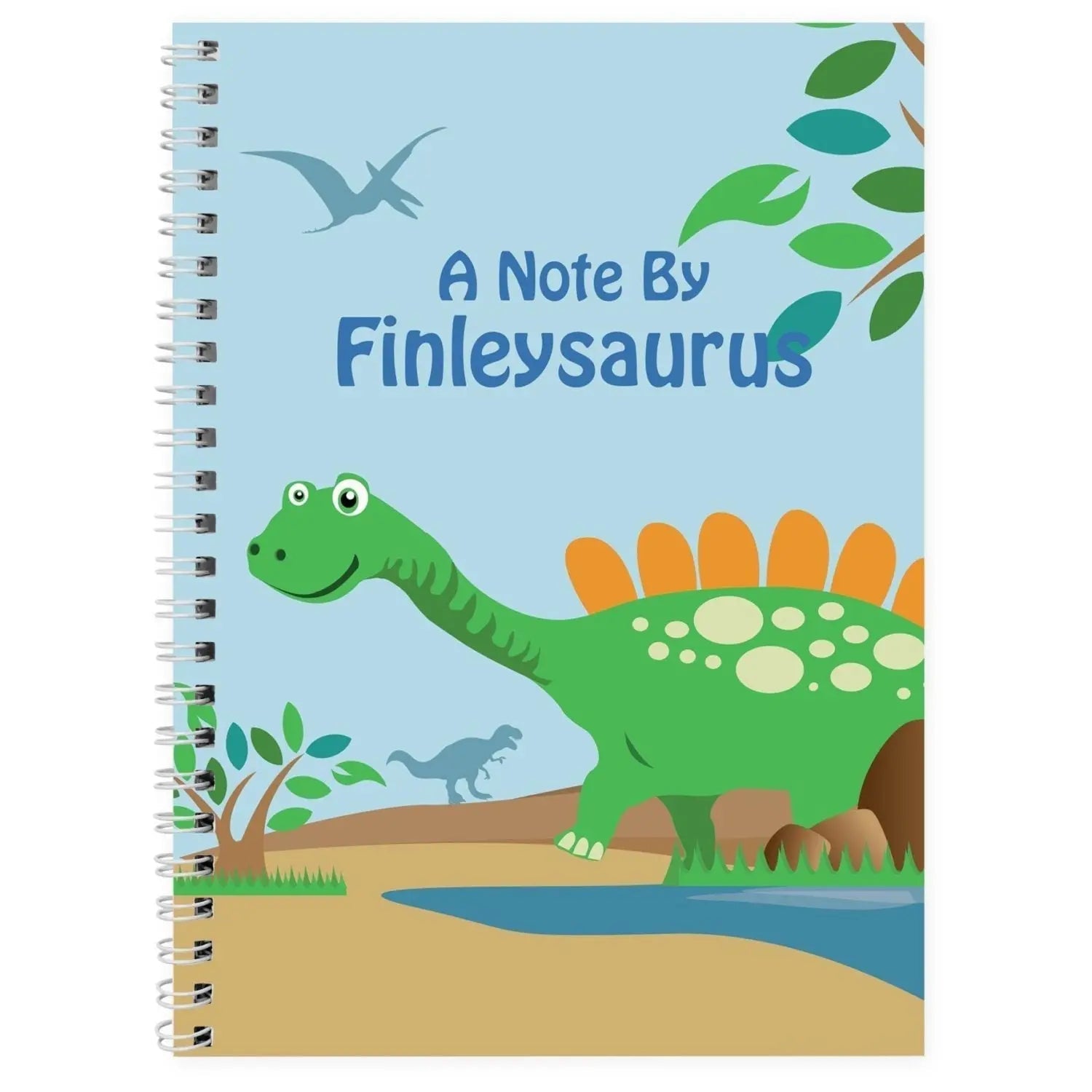 Personalised Dinosaur A5 Notebook - Shop Notebooks At Gift Moments - 1
