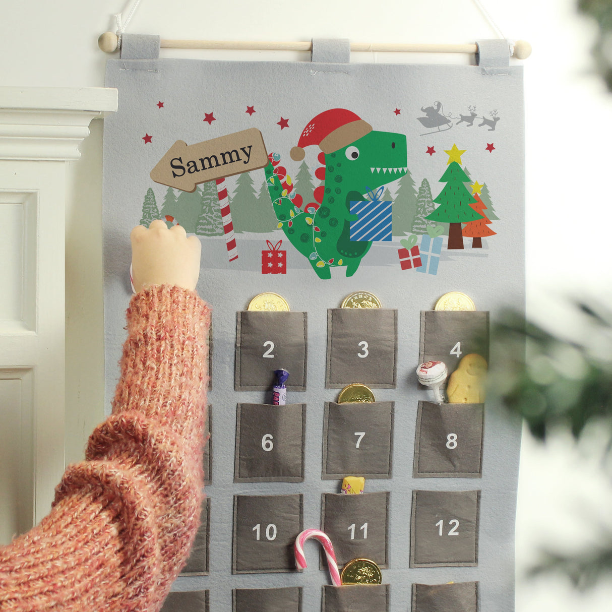 Personalised Dinosaur Advent Calendar: 1 - Advent Calendars By Gift Moments