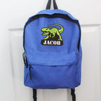 Personalised Dinosaur Blue Backpack - Shop Kids Bags At Gift Moments - 4