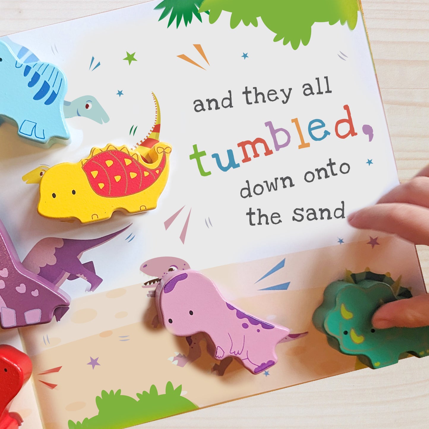 Personalised Dinosaur Book & Stacking Toy: 9 - Toys By Gift Moments