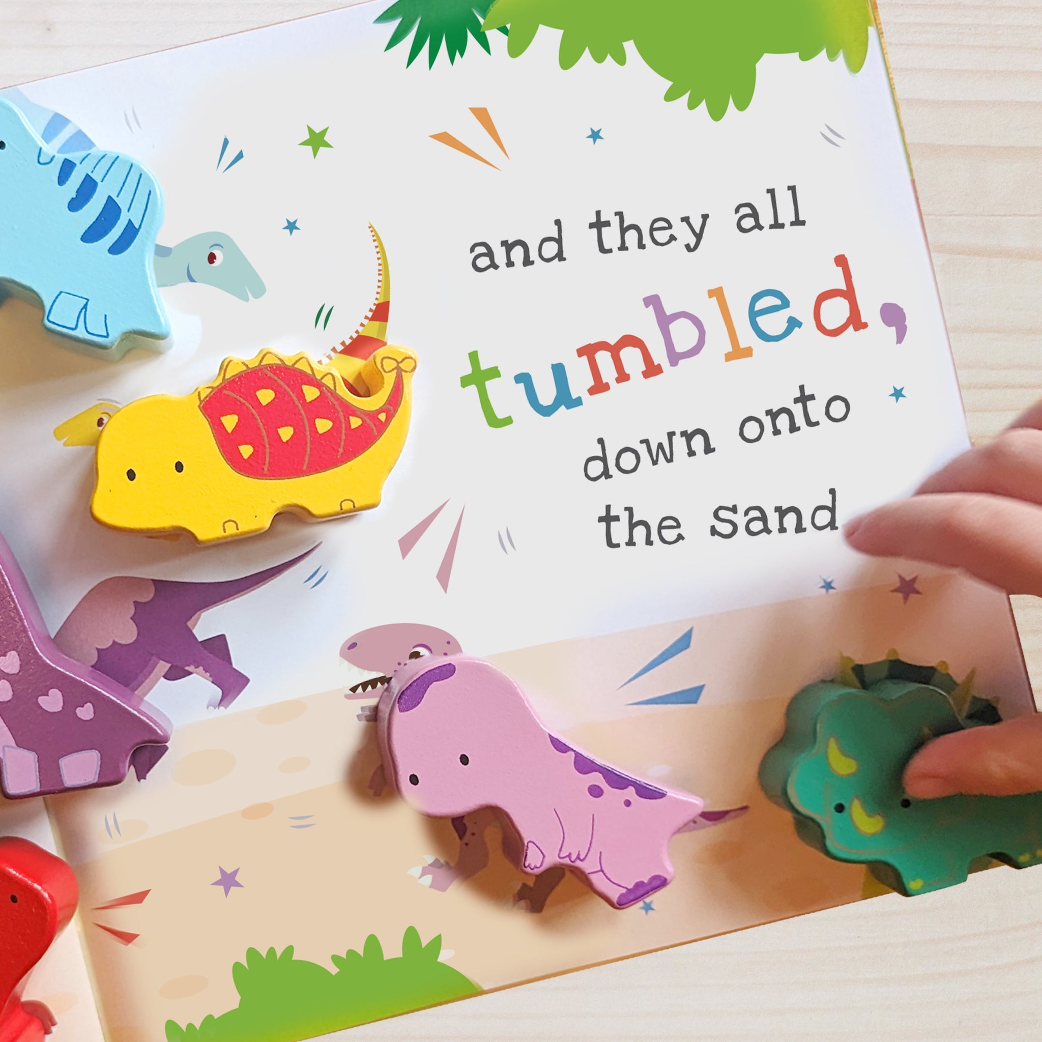 Personalised Dinosaur Book & Stacking Toy: 9 - Toys By Gift Moments