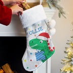 Personalised Dinosaur Christmas Stocking - Shop Christmas Stockings At Gift Moments - 2