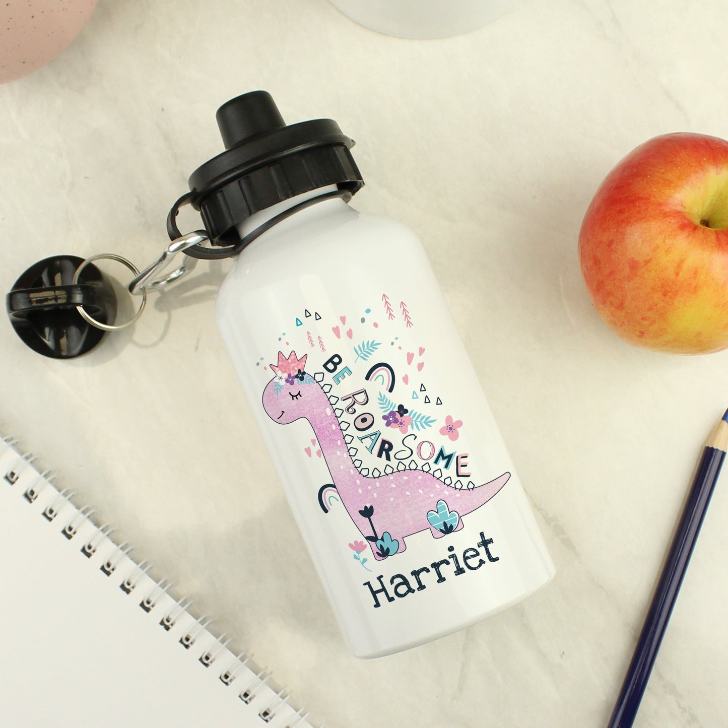 Personalised Dinosaur Drinks Bottle: 3 - Kids Bottles By Gift Moments
