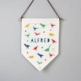 Personalised Dinosaur Hanging Banner: 2 - Banners By Gift Moments