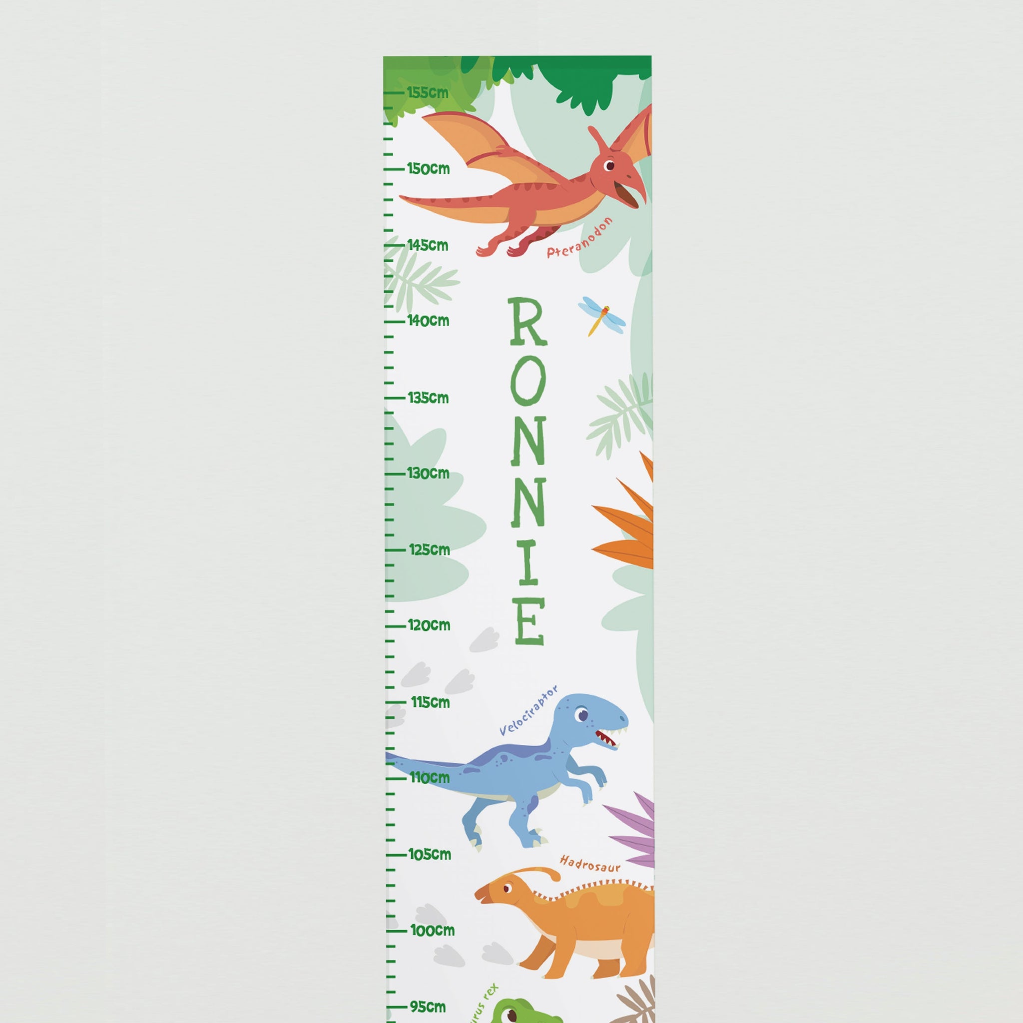 Personalised Dinosaur Height Chart: 3 - Height Charts By Gift Moments