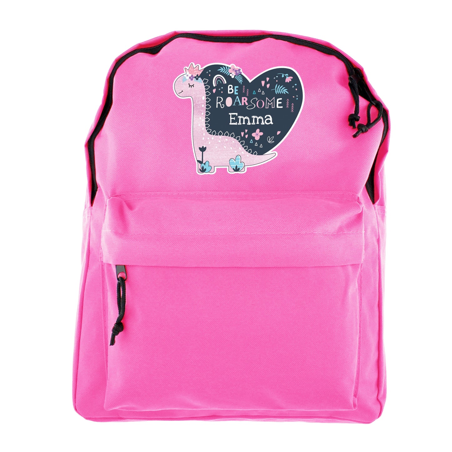 Personalised Dinosaur Pink Backpack: 5 - Kids Bags By Gift Moments