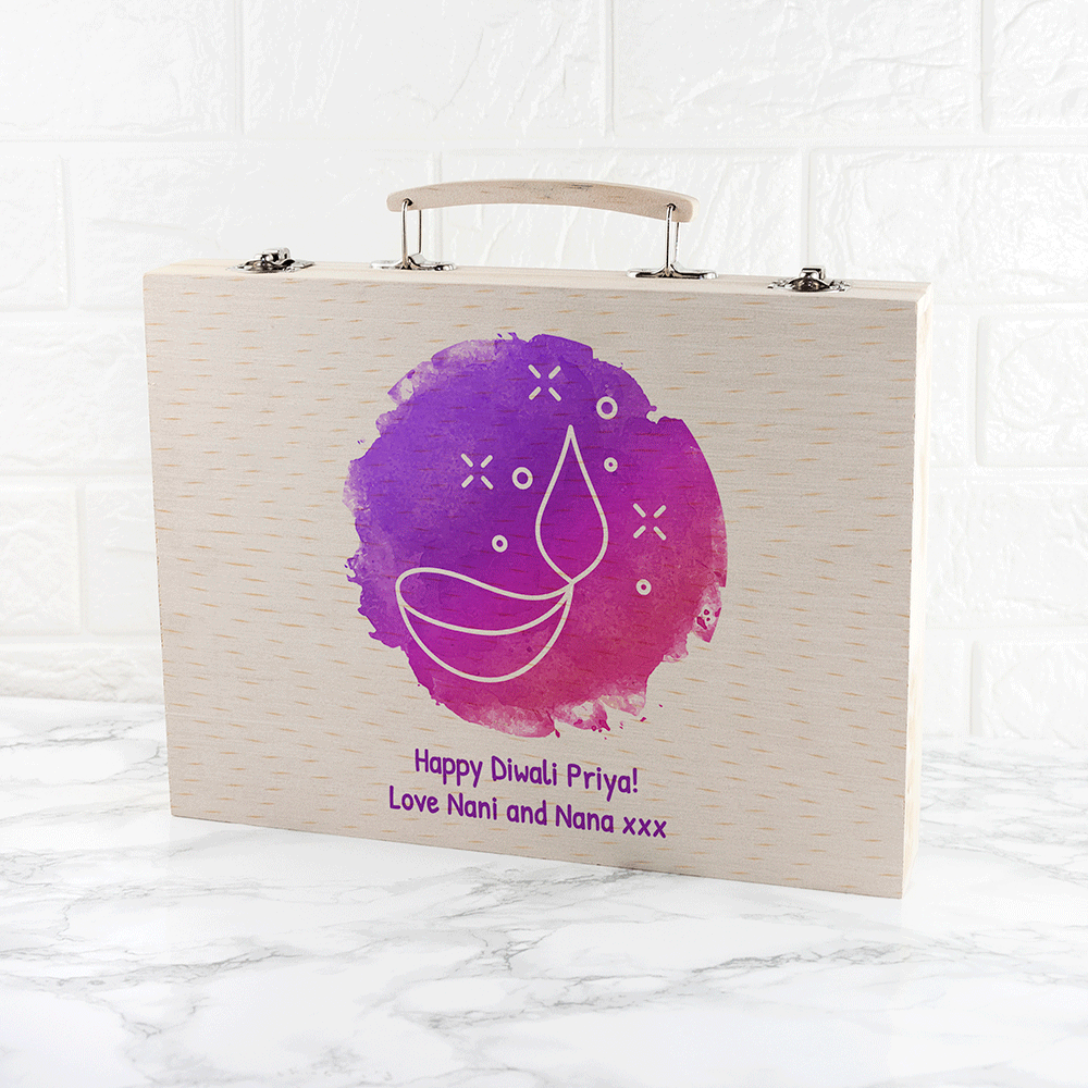 Personalised Diwali Lamp Colouring Set: 1 - Pencil Cases & Sets By Gift Moments