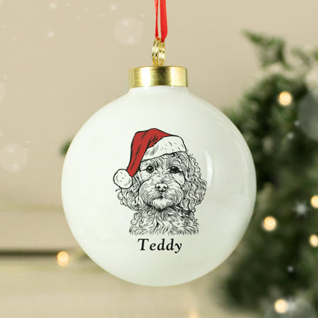Personalised Dog Breed Christmas Bauble: 2 - Christmas Baubles By Gift Moments