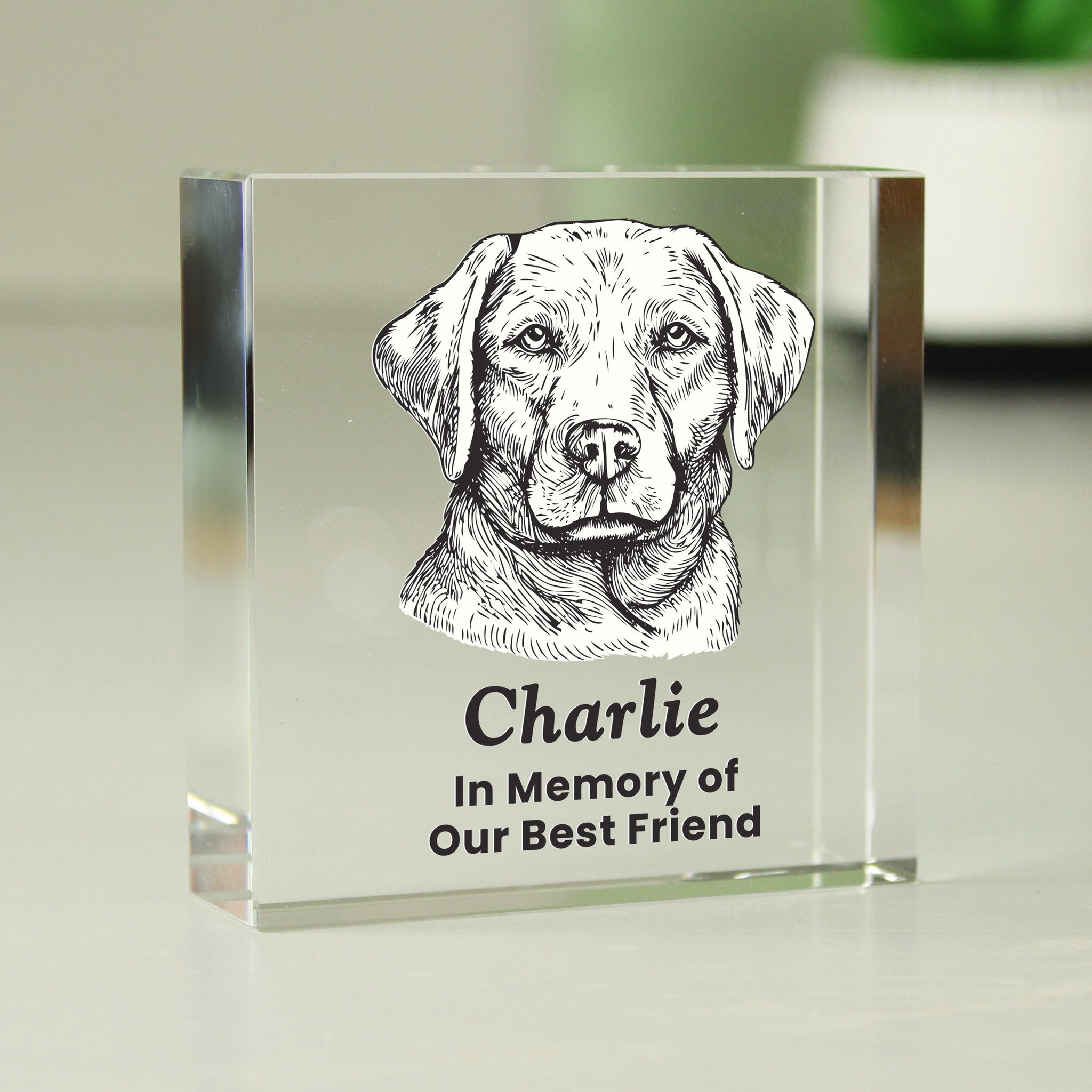 Personalised Dog Breed Crystal Ornament: 1 - Crystal Tokens By Gift Moments