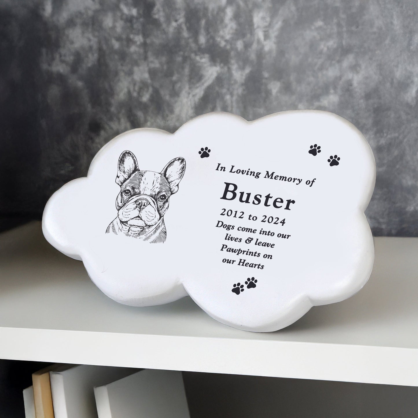 Personalised Dog Breed Garden Memorial Cloud: 5 - Memorials By Gift Moments