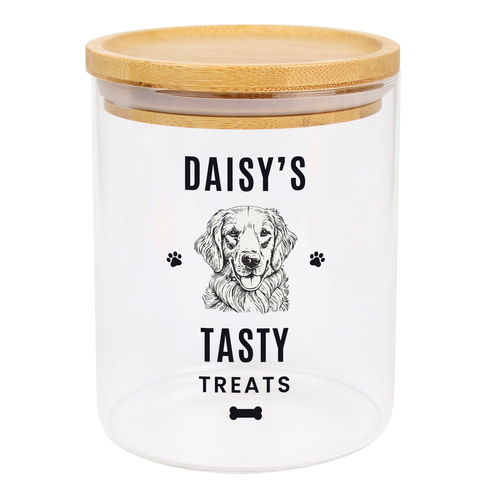 Personalised Dog Breed Glass Treat Jar: 5 - Bottles & Jars By Gift Moments
