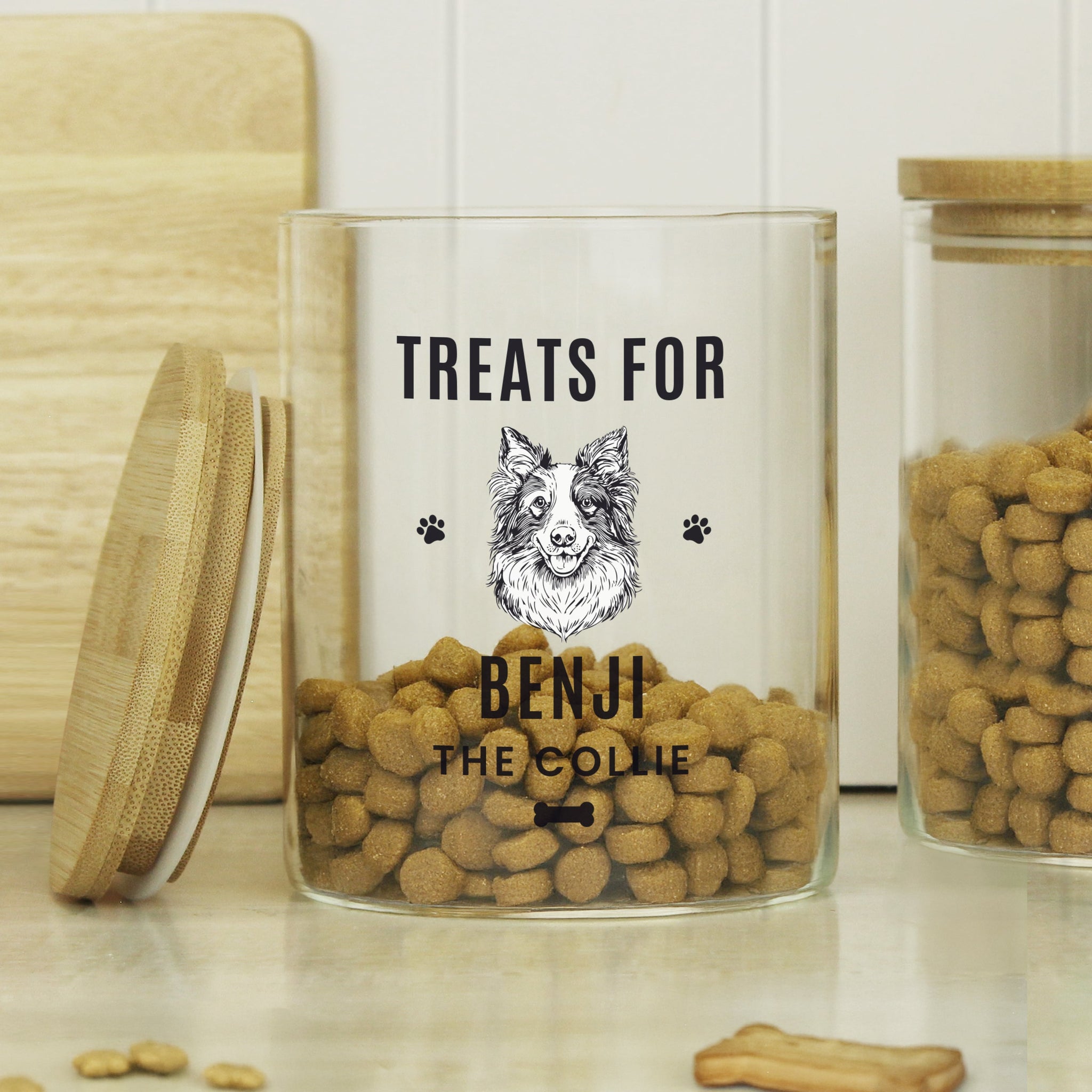 Personalised Dog Breed Glass Treat Jar: 4 - Bottles & Jars By Gift Moments