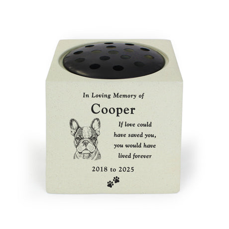 Personalised Dog Breed Memorial Garden Vase: 5 - Memorials By Gift Moments