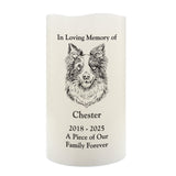 Personalised Dog Breed Memorial LED Candle: 5 - LED Lighting By Gift Moments