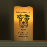 Personalised Dog Breed Memorial LED Candle: 4 - LED Lighting By Gift Moments
