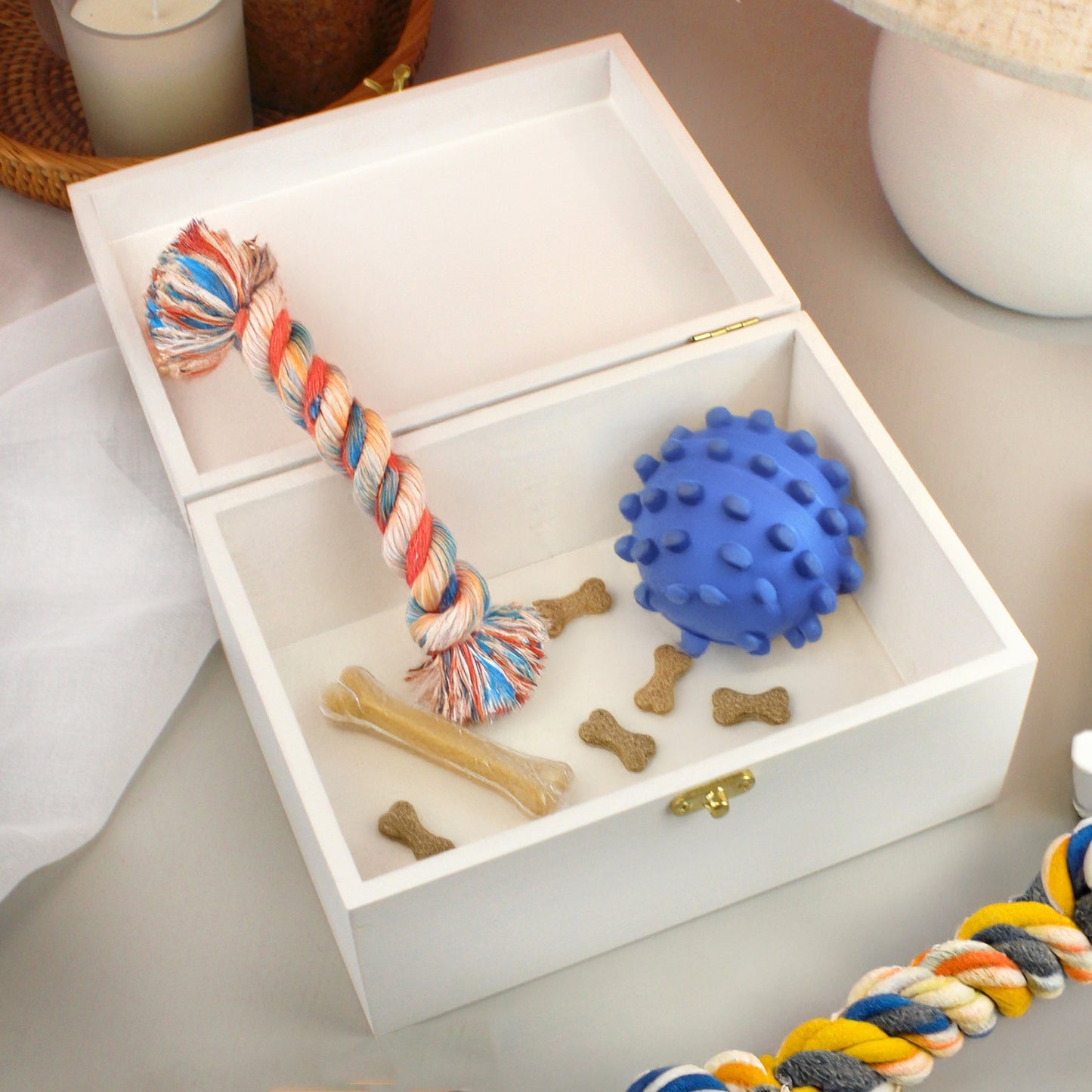 Personalised Dog Breed White Storage Box: 3 - Storage By Gift Moments