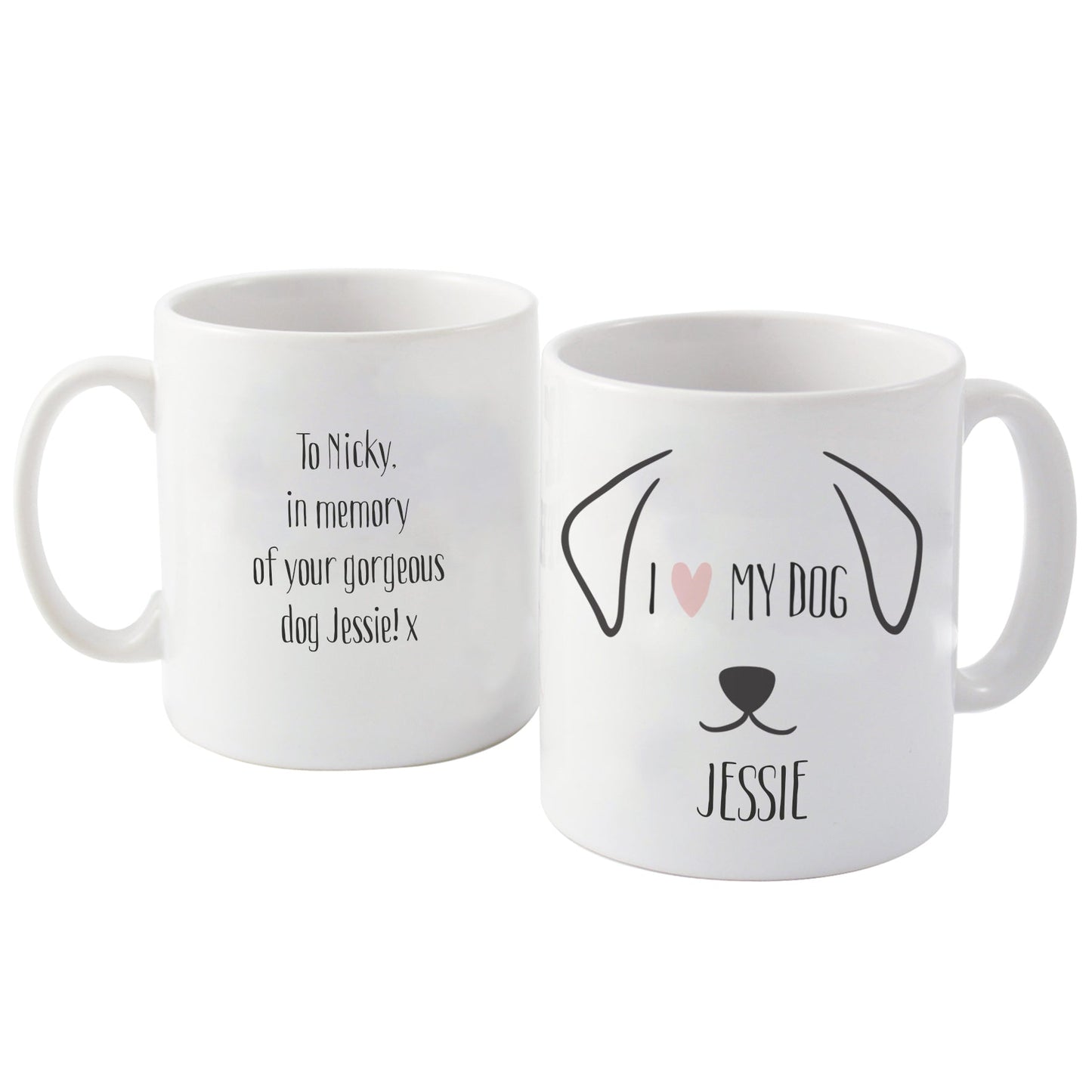 Personalised Dog Features Mug: 5 - Mugs By Gift Moments
